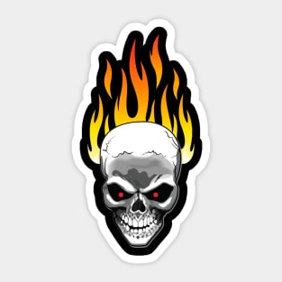 Burning Skull - Burning Man Inspired Sticker